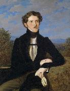 Ferdinand Georg Waldmuller Portrait of Edward Silberstein Sweden oil painting artist